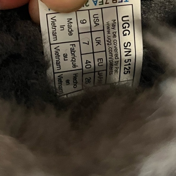 UGG Women's Coquette Slip On Slide Slippers in Grey - Picture 7 of 8